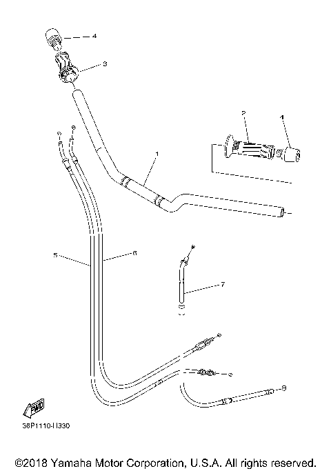 STEERING HANDLE CABLE