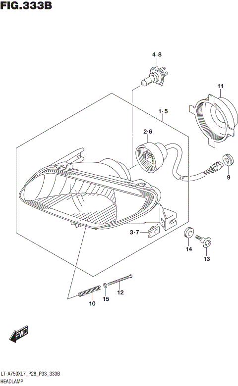 HEADLAMP (LT-A750XL7 P33)