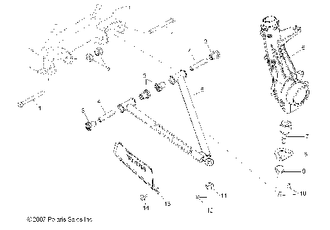 SUSPENSION, A-ARM and STRUT MOUNTING - R08RH68 ALL OPTIONS (49RGRAARM08500EFI)