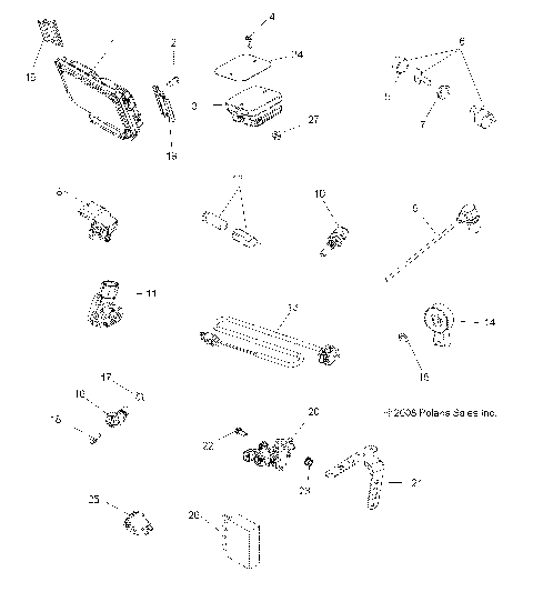 ELECTRICAL, SWITCHES, SENSORS, ECU and CONTROL MODULES - A09ZX85FS/CFS (49ATVSWITCHES09SPXP850I)