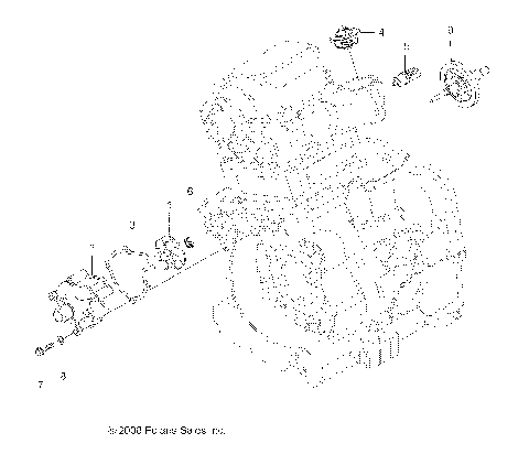 ENGINE, COOLING SYSTEM and WATER PUMP - A10ZX55FX/FF (49ATVWATERPUMP09SPXP550)