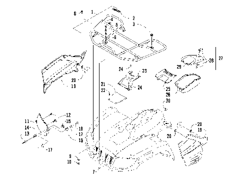 FRONT RACK AND HEADLIGHT ASSEMBLIES [88894]