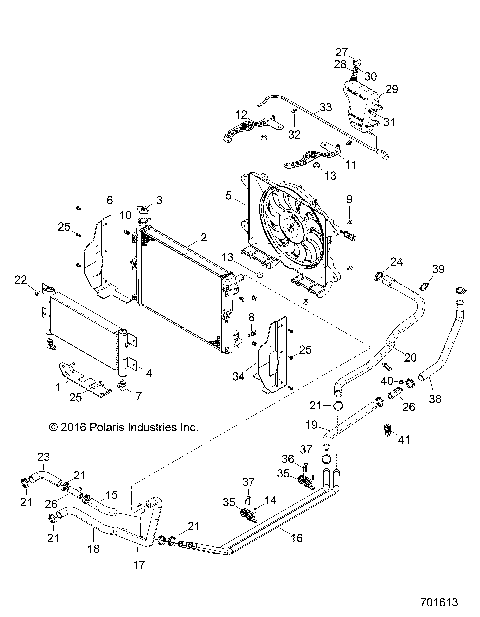 ENGINE, COOLING SYSTEM - R17B1PD1AA/2P (701613)