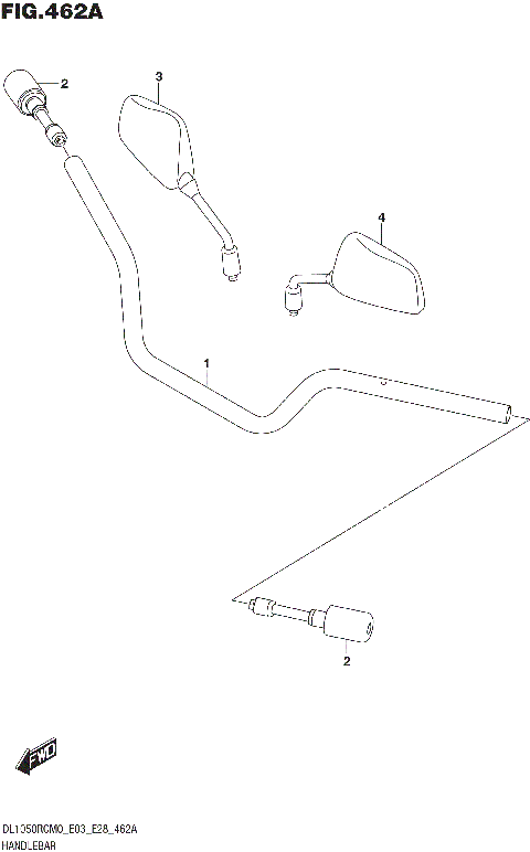 HANDLEBAR (DL1050RQ)