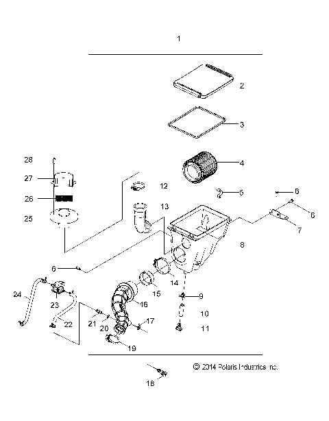 ENGINE, AIR INTAKE SYSTEM - Z16YAV17AB/AF/CAB/CAF (49RGRAIRBOX15RZR170)