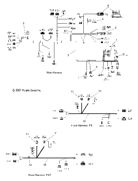 ELECTRICAL, WIRE HARNESS, MAIN - S08PT7ES/EE/FS/FE (49SNOWWIREHARNESS08FSTTRG)