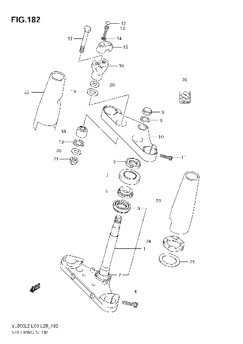 STEERING STEM (VL800  E03)