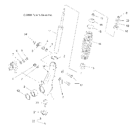 SUSPENSION, FRONT STRUT - A15S6A76FA (49ATVSTRUT106X6)