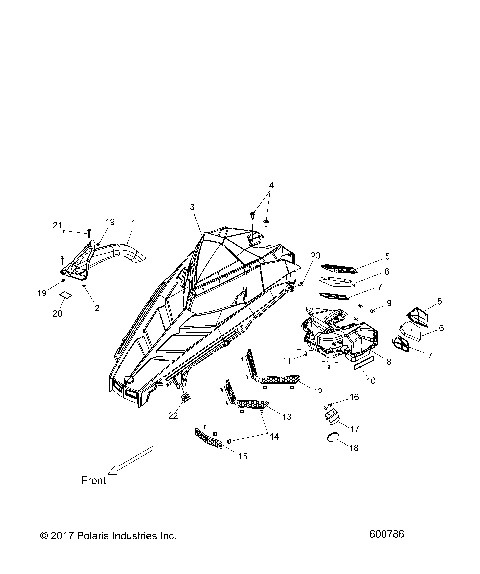 BODY, HOOD ASM. - S19CBA6GSL (600786)