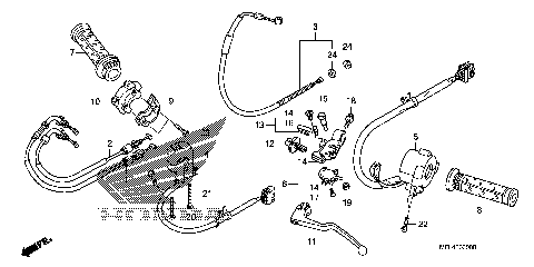HANDLE LEVER@SWITCH@CABLE