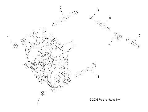 DRIVE TRAIN, GEARCASE MOUNTING, REAR - A15SVA85HD (49ATVGEARCASEMTGRR09SPXP550)