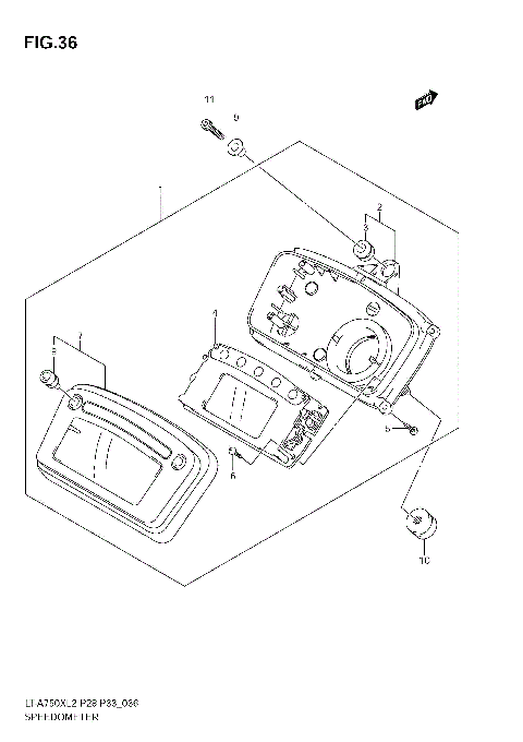 SPEEDOMETER (LT-A750X L2 E33)