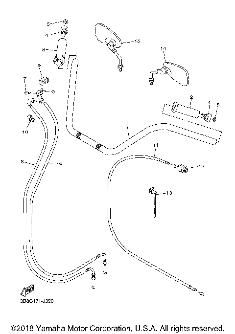 STEERING HANDLE CABLE