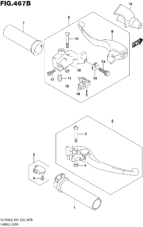 HANDLE LEVER (VL1500BL8 E28)