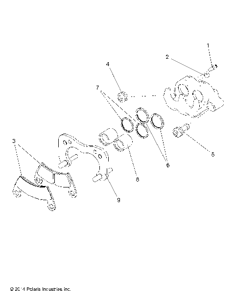 BRAKES, REAR CALIPER - R16RVAD1A1 (49RGRCALIPERRR15DCREW)