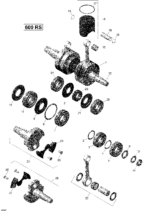 01- Crankshaft And Pistons _02R1521