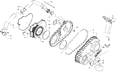 BELT COOLING AND CLUTCH COVER ASSEMBLY [304331]