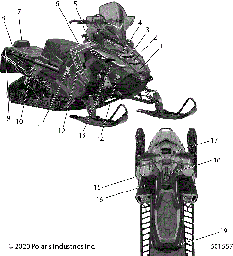 BODY, DECAL  XC, RED SIDE PANEL OPTION - S21FJP8 (601557)