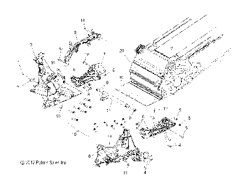CHASSIS, BULKHEAD ASM. - S13CG6GSA/GSL/GEA (49SNOWCHASSISFRT13600PRMK)