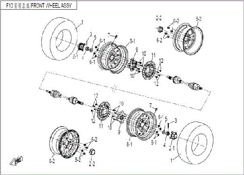 FRONT WHEEL ASSY