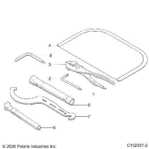 REFERENCE, TOOL KIT - A24SHE57FS/S57FS/CS/CP/ES/EP (C102031-2)