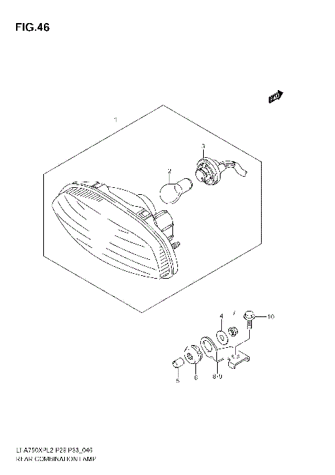 REAR COMBINATION LAMP (LT-A750XPZL2 E33)