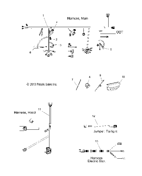 ELECTRICAL, WIRE HARNESS - S15CL6/CW6 ALL OPTIONS (49SNOWHARNESS14ASSLT)