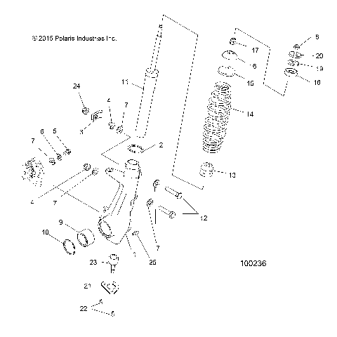 SUSPENSION, FRONT STRUT - A16SEA57N1/N7/E57N1/E57N2/BA57N1 [100236]
