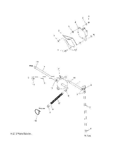 FUEL SYSTEM, FUEL PUMP and LINES - S14CE5BSL/BEL (49SNOW FUELLINE14550)