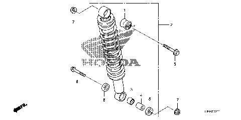 REAR SHOCK ABSORBER