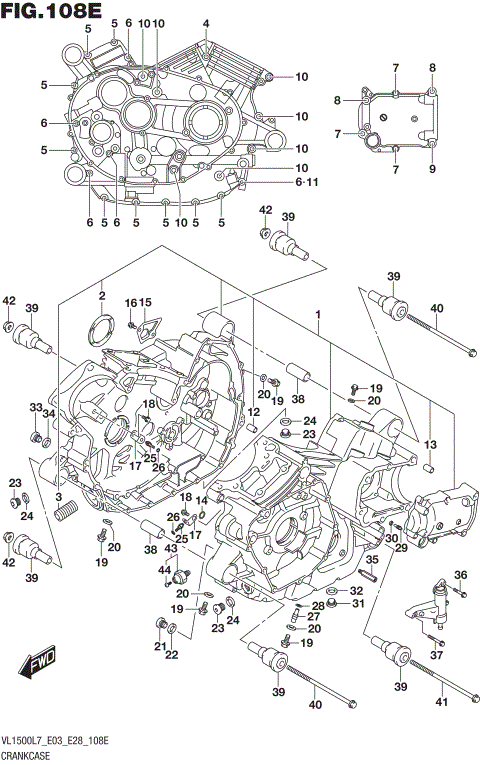 CRANKCASE (VL1500TL7 E03)