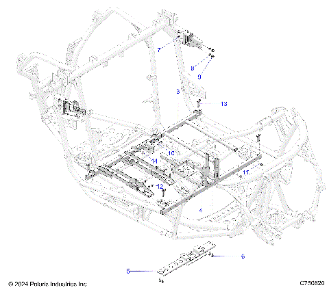CHASSIS, MOUNTING AND BRACKETS - Z25XPB92AP/BP (C750820)