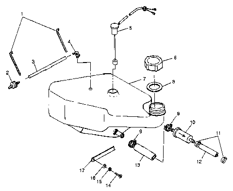 OIL TANK SLT 700 B974572 (4941124112A012)