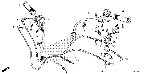 HANDLE LEVER@SWITCH@CABLE