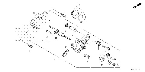 PARKING BRAKE CALIPER