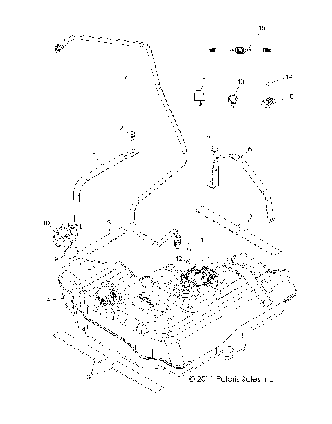BODY, FUEL TANK - R12VH57AD (49RGRFUEL12RZR600)