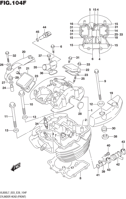 CYLINDER HEAD (FRONT) (VL800TL7 E33)