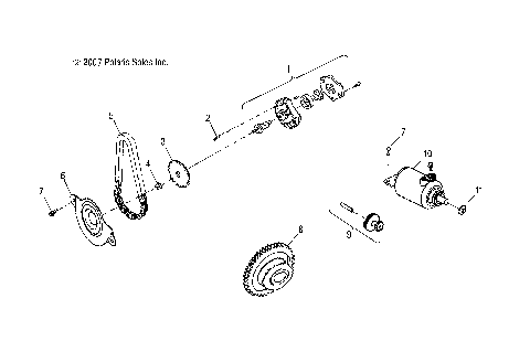 ENGINE, GENERATOR and STARTING MOTOR - A19YAP20N4 (49ATVSTARTER08PHX)