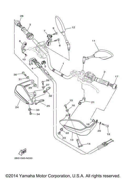 STEERING HANDLE CABLE