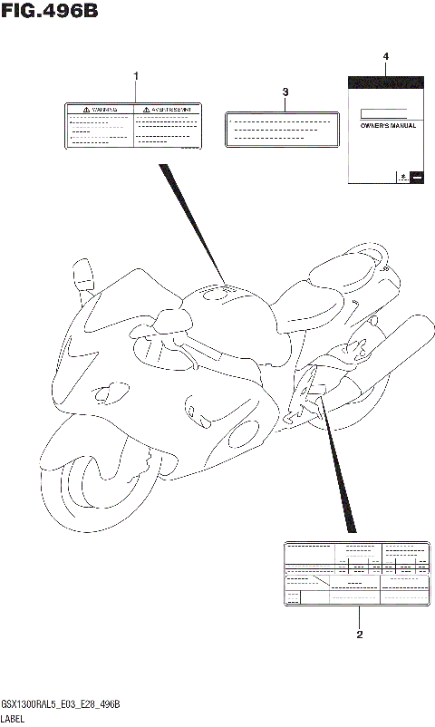 LABEL (GSX1300RAL5 E28)