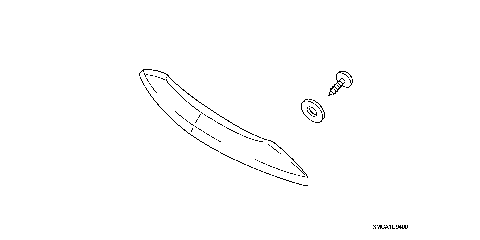 TRUNK HANDLE (CHROME W/GL