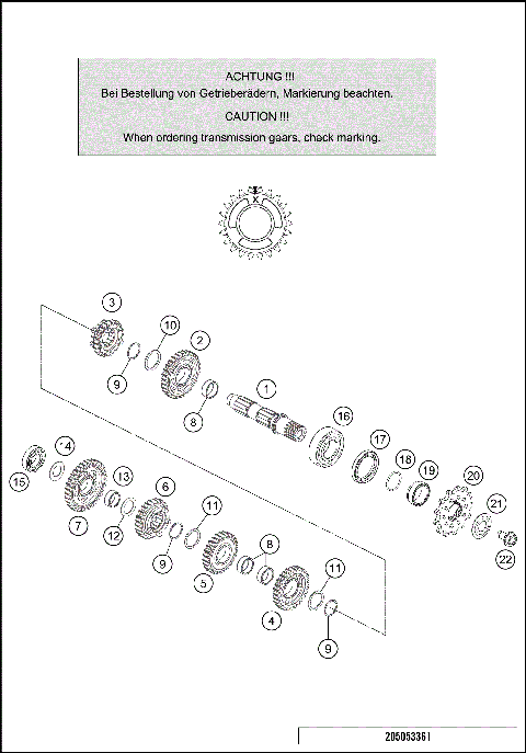 TRANSMISSION II - COUNTERSHAFT