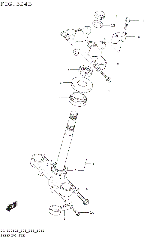 STEERING STEM (DR-Z125L5 E33)