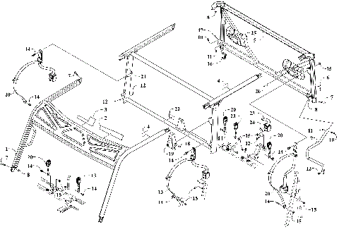 ROPS AND SEAT BELT ASSEMBLY [303988]