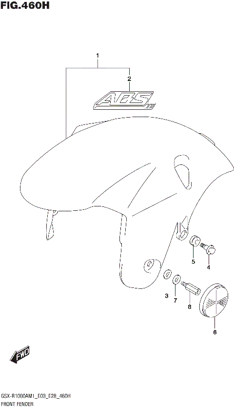 FRONT FENDER (GSX-R1000RA)