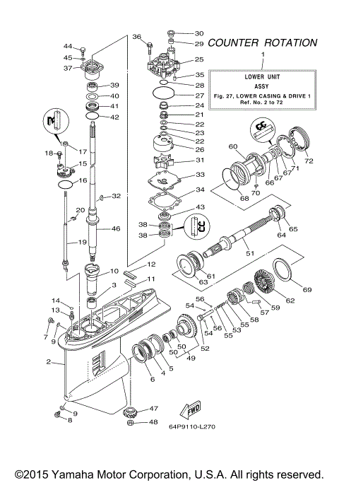 LOWER CASING DRIVE 3