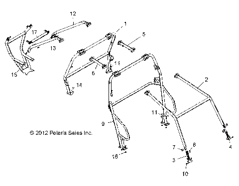 CHASSIS, CAB FRAME and SIDE BARS - R13XT9EAL (49RGRCAB13JAGX)