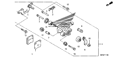 PARKING BRAKE CALIPER