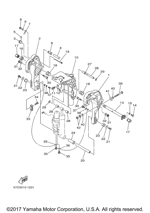 BRACKET 2 F30TR F40TR