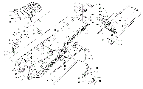 TUNNEL, REAR BUMPER, AND SNOWFLAP ASSEMBLY [104698]